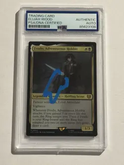 ELIJAH WOOD SIGNED AUTO Frodo, Adventurous Hobbit Foil Lord of the Rings MTG PSA - Image 1