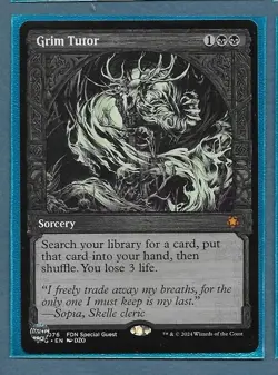 6 Grim Tutor Showcase Special Guests (SPG) #0076 Near Mint (NM) Never Played M - Image 1