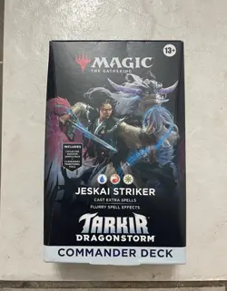 Magic The Gathering Tarkir Dragonstorm Commander Deck Jeskai Striker MTG Sealed - Image 1
