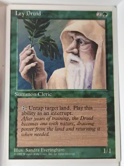 Ley Druid - 4th Edition Core Set - Magic the Gathering MTG Nice! - Image 1