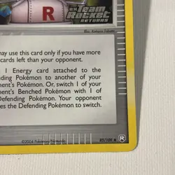 Pow! Hand Extension 85/109 EX Team Rocket Returns Reverse Holo Pokemon Card NM - Image 5