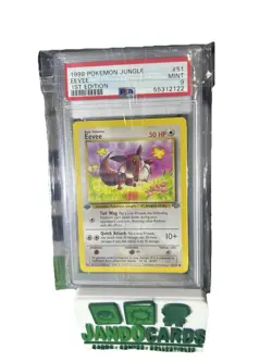 1999 Pokemon TCG Jungle 1st Edition Eevee #51/64 PSA 9! - Image 1