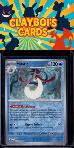Milotic SV04: Paradox Rift Pokemon 036/182 Reverse Holo NM+ - Image 1