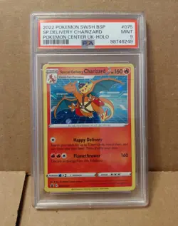 2022 Pokemon SW&SH Special Delivery Charizard Promo #075 PSA 9 MINT - Image 1