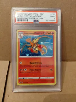 2022 Pokemon SW&SH Special Delivery Charizard Promo #075 PSA 9 MINT - Image 2