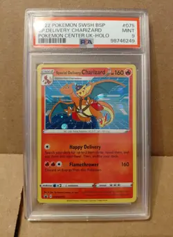 2022 Pokemon SW&SH Special Delivery Charizard Promo #075 PSA 9 MINT - Image 3