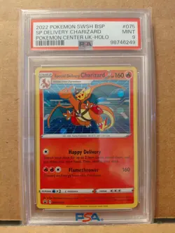 2022 Pokemon SW&SH Special Delivery Charizard Promo #075 PSA 9 MINT - Image 5