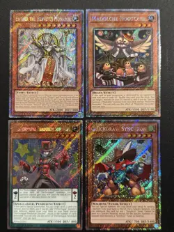 2025 YUGIOH RA04 1ST ED PLATINUM SECRE T RARE MADOLCHE HOOTCARE NM BONUS SET - Image 1