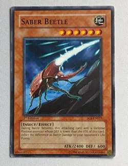 Yu-Gi-Oh! Saber Beetle 1st Ed - 2006 Shadow Of Infinity SOI-EN023 - Image 1