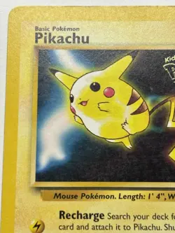 1999 POKEMON PIKACHU WB KIDS MOVIE BLACK STAR PROMO CARD #4 - MP - Image 3