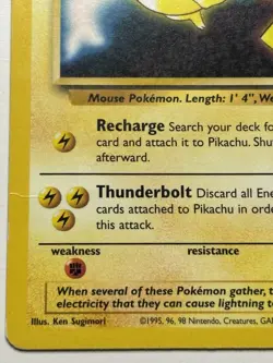 1999 POKEMON PIKACHU WB KIDS MOVIE BLACK STAR PROMO CARD #4 - MP - Image 4