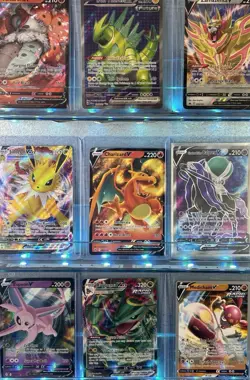 Pokemon Lot 9 Cards Rayquaza VMAX 102/159 Crown Zenith Holo, Charizard V Mint! - Image 1