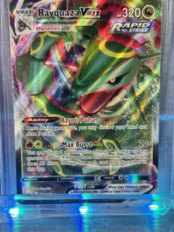 Pokemon Lot 9 Cards Rayquaza VMAX 102/159 Crown Zenith Holo, Charizard V Mint! - Image 2