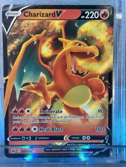 Pokemon Lot 9 Cards Rayquaza VMAX 102/159 Crown Zenith Holo, Charizard V Mint! - Image 4