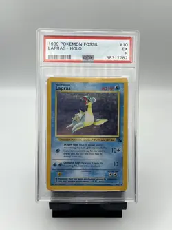 PSA Graded Vintage Pokemon Card Lot - 6 Holo Singles & Graded PSA 5 Lapras Holo - Image 2