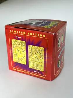 RARE Pokemon JIGGLYPUFF 23K Gold Plated Trading Card 1999 Burger King NEW SEALED - Image 3