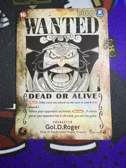 Gol D Roger OP09-118 SEC SP ENGLISH ONE PIECE Card Wanted Carrying on His Will - Image 1