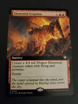 Elemental Eruption (Extended Art) MTG Commander: Outlaws of Thunder Junction NM - Image 1