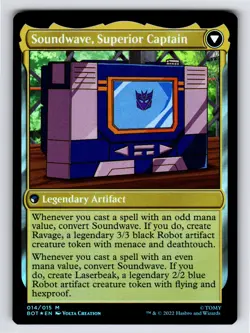 Soundwave, Sonic Spy M Universes Beyond: Transformers # 14 NM Foil - Image 2