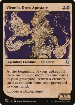 1x Viconia, Drow Apostate - FOIL SHOWCASE NM - Battle for Baldur's Gate - Image 1