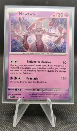 Mewtwo 150/165 Holo Scarlet & Violet Pokemon TCG Trading Card - Image 1