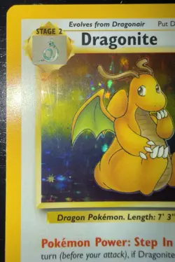 1999 Pokemon Dragonite Holo Fossil Set 4/62 Vintage WOTC - Image 3