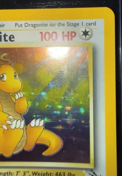 1999 Pokemon Dragonite Holo Fossil Set 4/62 Vintage WOTC - Image 4