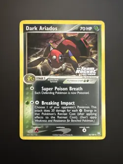 2004 Pokemon Dark Ariados 30/109 Reverse Holo Foil Team Rocket Returns Stamped - Image 1