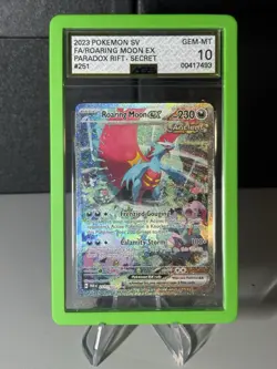 POKEMON CGC 10 2023 SV Paradox Rift Roaring Moon ex 251/182 SIR - Image 1
