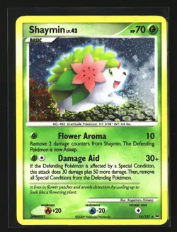 Pokemon SHAYMIN 14/127 Rare Holo (2009 Platinum) LP/Light Play - Image 1