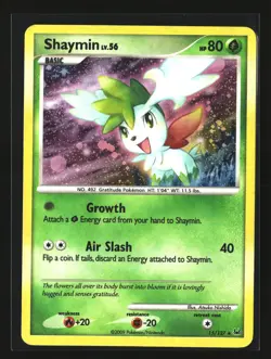 Pokemon SHAYMIN 15/127 Rare Holo (2009 Platinum) LP/Light Play - Image 1