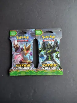 2016 POKEMON TCG XY STEAM SIEGE - Art Set - SLEEVED BOOSTER PACK -2 Packs - Image 1