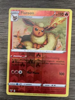 Flareon 26/185 - Reverse Holo Rare Vivid Voltage - NM/MINT- Pokemon TCG - Image 1