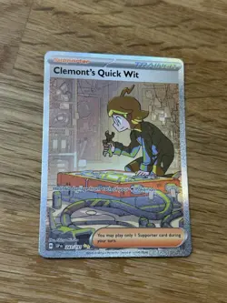 Clemonts Quick Wit 243/191 - Pokemon TCG Surging Sparks Special Illustration - Image 1