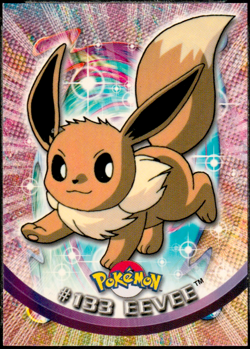 2000 Topps Pokemon TV Animation Edition Series 3 Non Holo #133 Eevee - Image 1