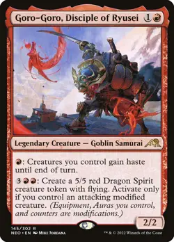 MTG Goro-Goro, Disciple of Ryusei ** Kamigawa: Neon Dynasty ** English (MP) - Image 1