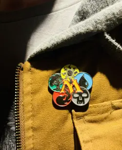 MAGIC: THE GATHERING RETRO PIN mtg Enamel Mana Symbol Lapel Brooch MTG - Image 5