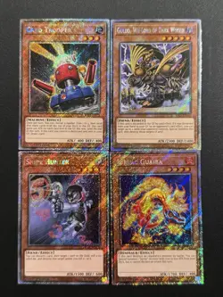 2025 YUGIOH RA04 1ST ED PLATINUM SECRET RARE JURRAC GUAIBA NM BONUS SET - Image 1