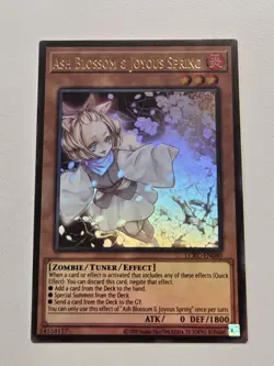 Ash Blossom & Joyous Spring LCKC-EN080 Ultra Rare Yugioh Holo Foil Bleed Mint - Image 1