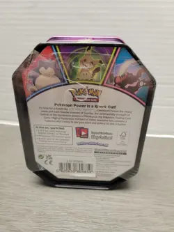 Pokemon TCG Tin mimikyu 3 Booster Packs Foil Card Exclusive Rare New Sealed - Image 3