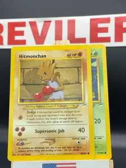 Pokemon Cards Lot of 2 Neo Destiny Series Hitmonchan & Ledyba - HP - Image 2
