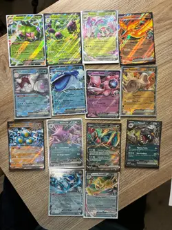 2025 Pokemon Destined Rivals Double Rare EX 14 Card Lot Mewtwo Moltres More - Image 1