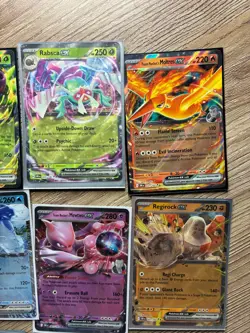 2025 Pokemon Destined Rivals Double Rare EX 14 Card Lot Mewtwo Moltres More - Image 3