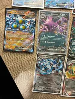 2025 Pokemon Destined Rivals Double Rare EX 14 Card Lot Mewtwo Moltres More - Image 4