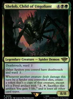 MTG LOTR Shelob, Child of Ungoliant 0230 R Foil - Image 1