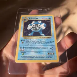 Poliwrath Holo Rare Pokemon TCG Card 13/102 Base Set SHADOWLESS - Image 4