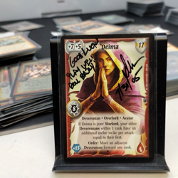 DEIMA Warlord Saga of the Storm Signed Promo Card RARE - Image 2