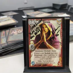 DEIMA Warlord Saga of the Storm Signed Promo Card RARE - Image 4