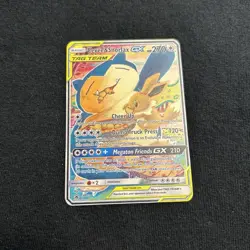 🍐Gold Metal Eevee & Snorlax GX SM169 Fan Art Card Collectible/Gift/Display🍐 - Image 1
