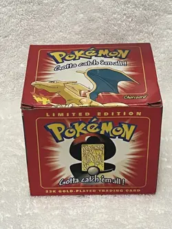 POKEMON CHARIZARD 23K GOLD PLATED CARD BURGER KING 1999 NEW SEALED!!!!! - Image 2